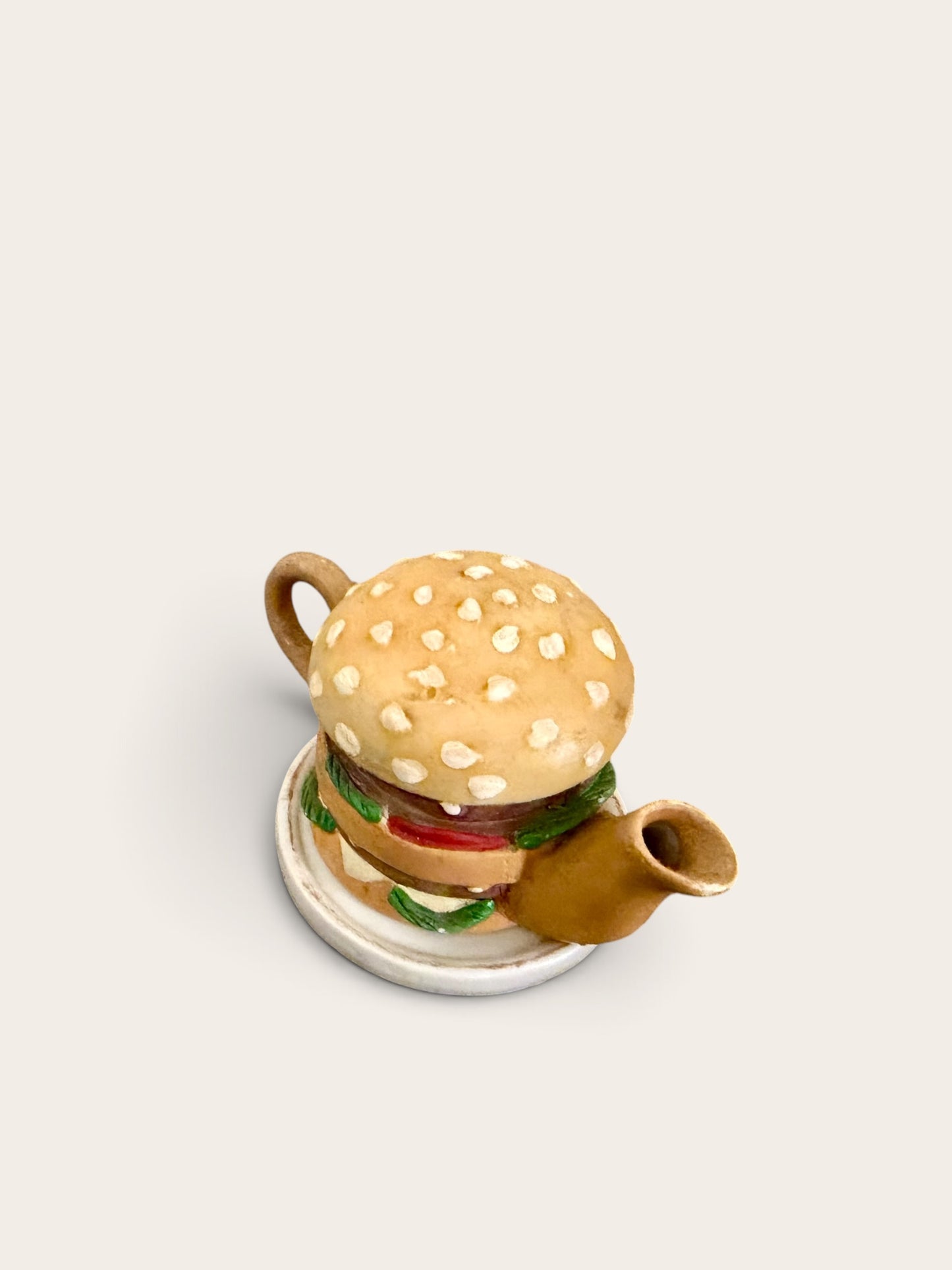 Petite Vintage Hamburger Teapot