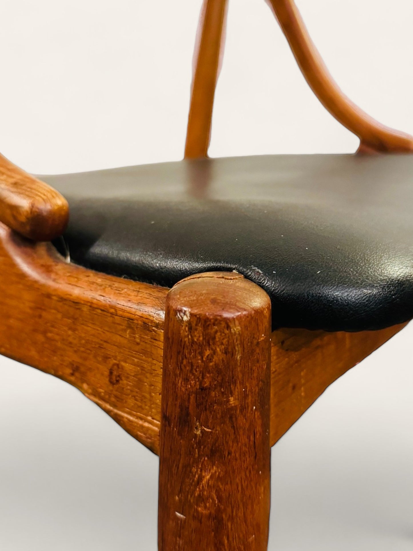 Pair of Vintage 1960s Mid Century Modern Danish Uldum Mobelfabrik Teak Chairs by Johannes Anderson