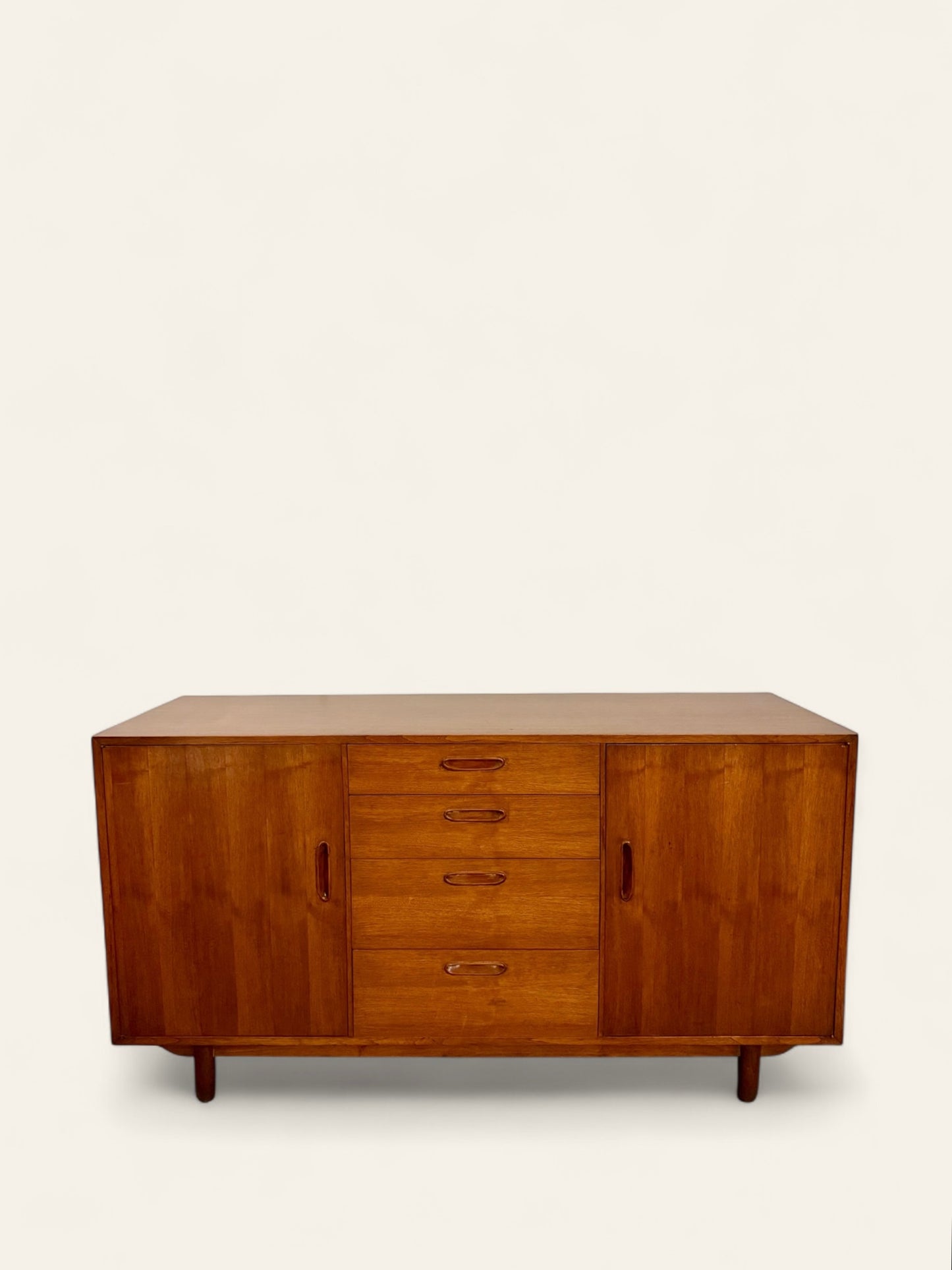 Vintage 1960s Danish MCM Teak Sideboard, Dresser, or Credenza