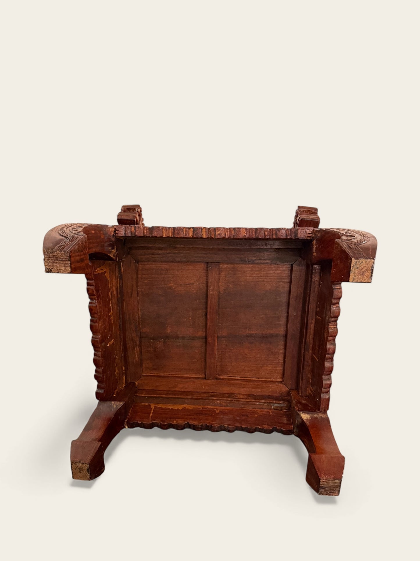 Pair of Finely Carved Vintage Chinese Hongmu Hardwood Dragon Armchairs