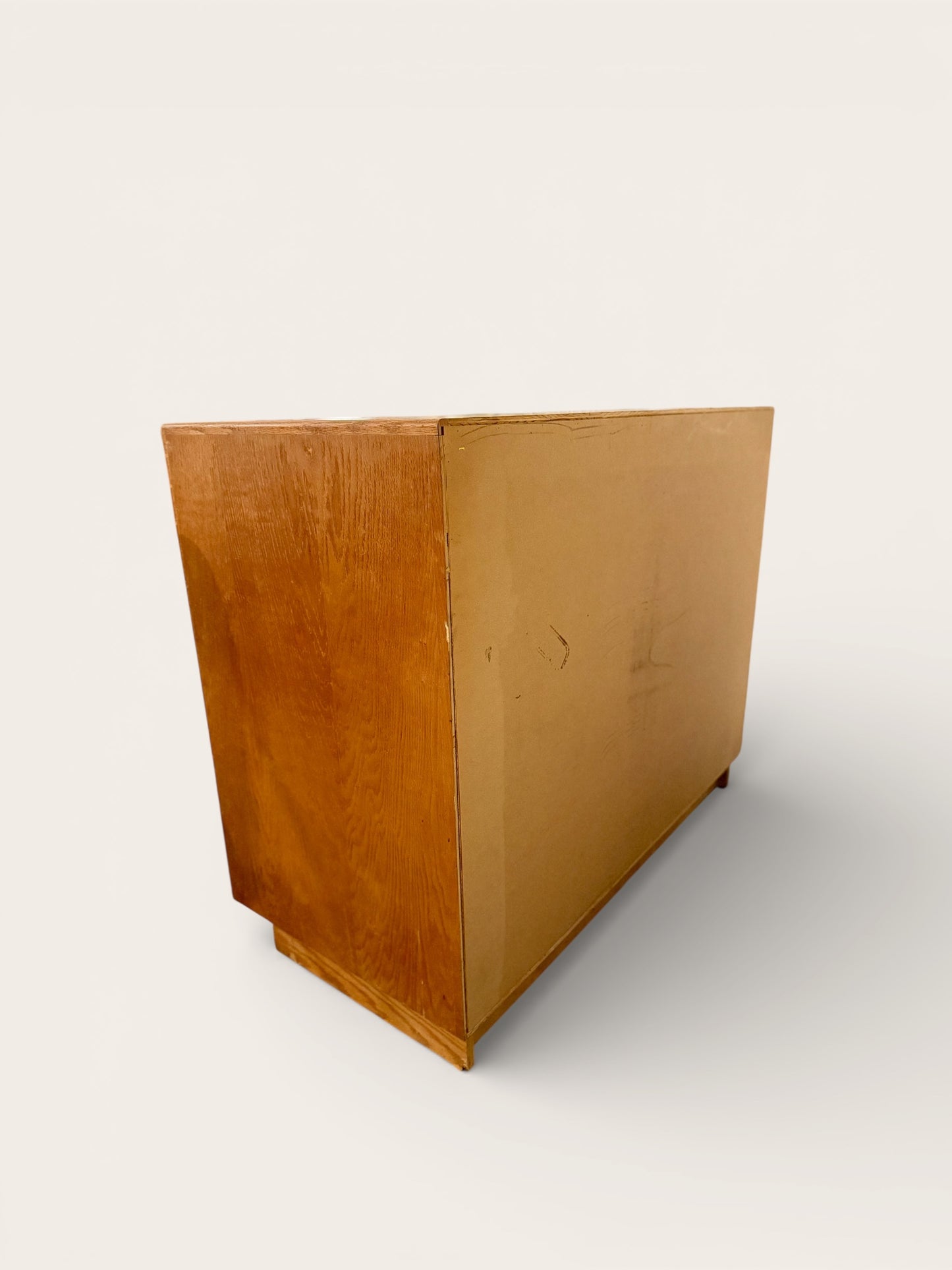 Vintage Architectural Blueprint Cabinet with 96 Small Cubbies