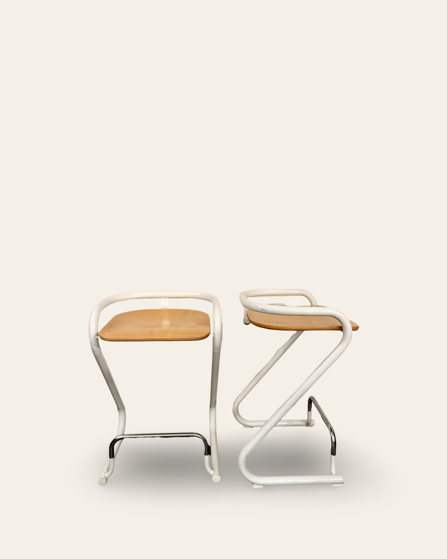 Set of 4 Vintage Post Modern Scandinavian S70-3 Bar Stools by Borge Lindau & Bo Lindekrantz for Lammhults