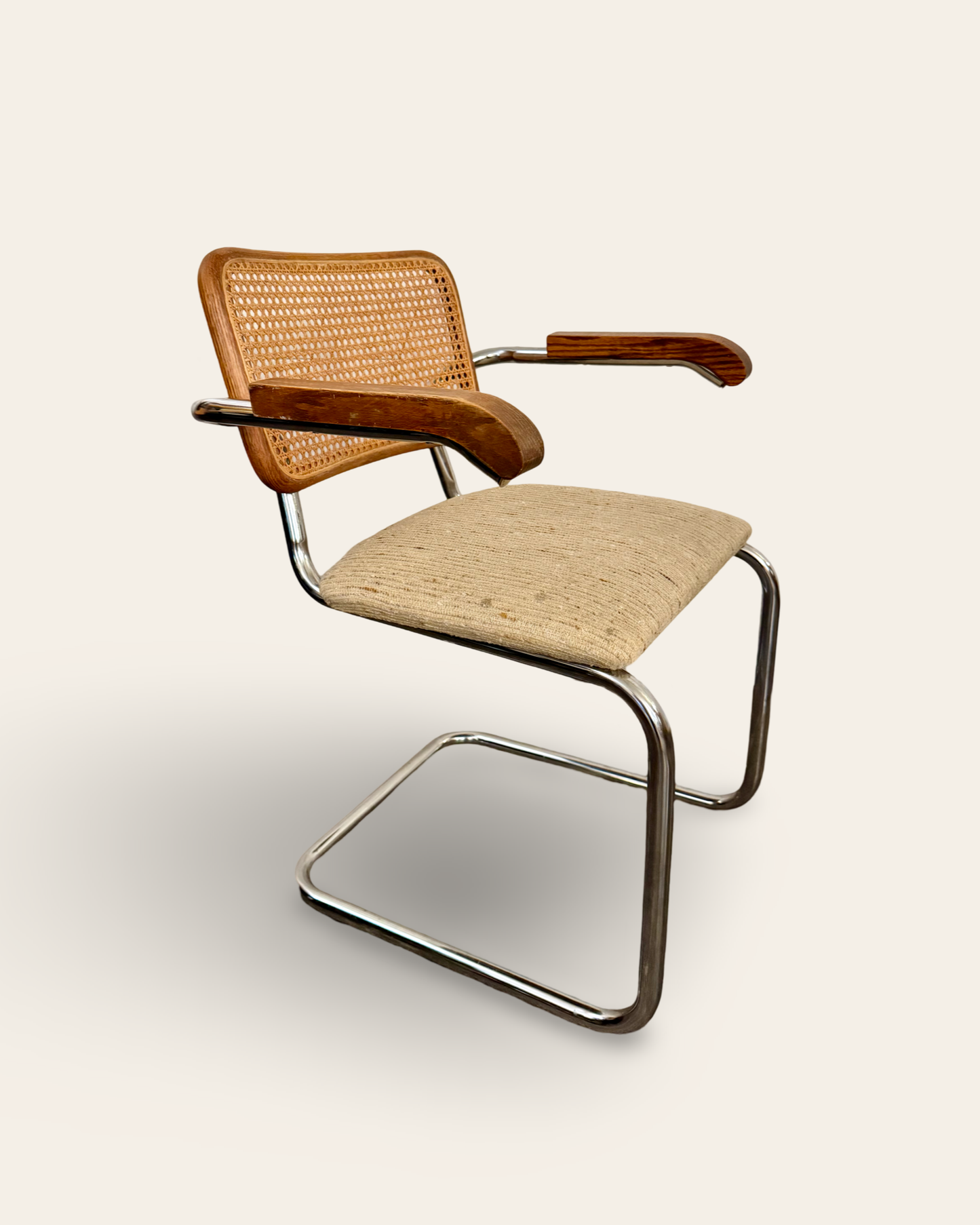 Pair of Vintage MCM Marcel Breuer Style Cesca Chairs by Rachlin Furn. Co.