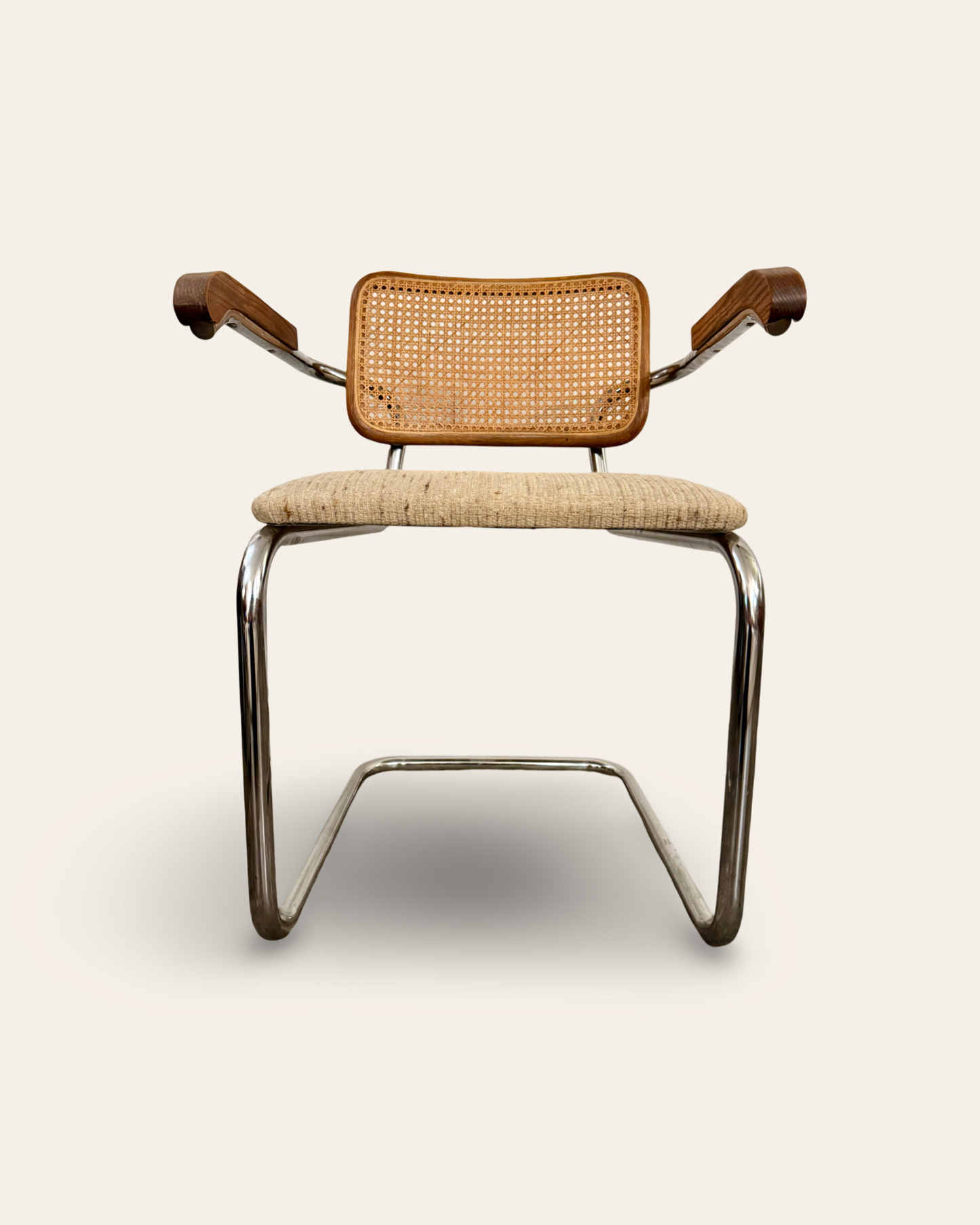 Pair of Vintage MCM Marcel Breuer Style Cesca Chairs by Rachlin Furn. Co.