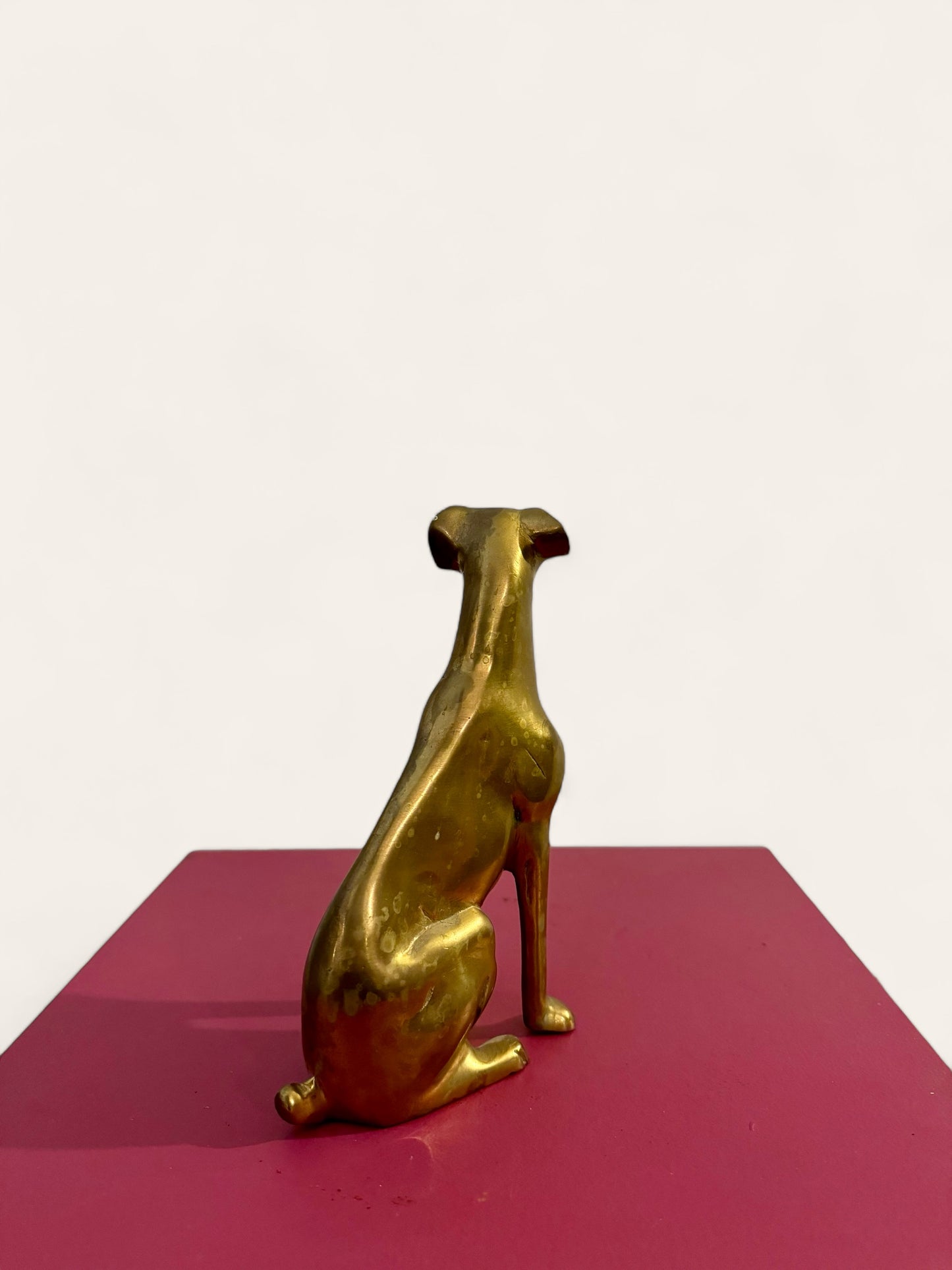 Vintage Brass Dog Figurine Made in India