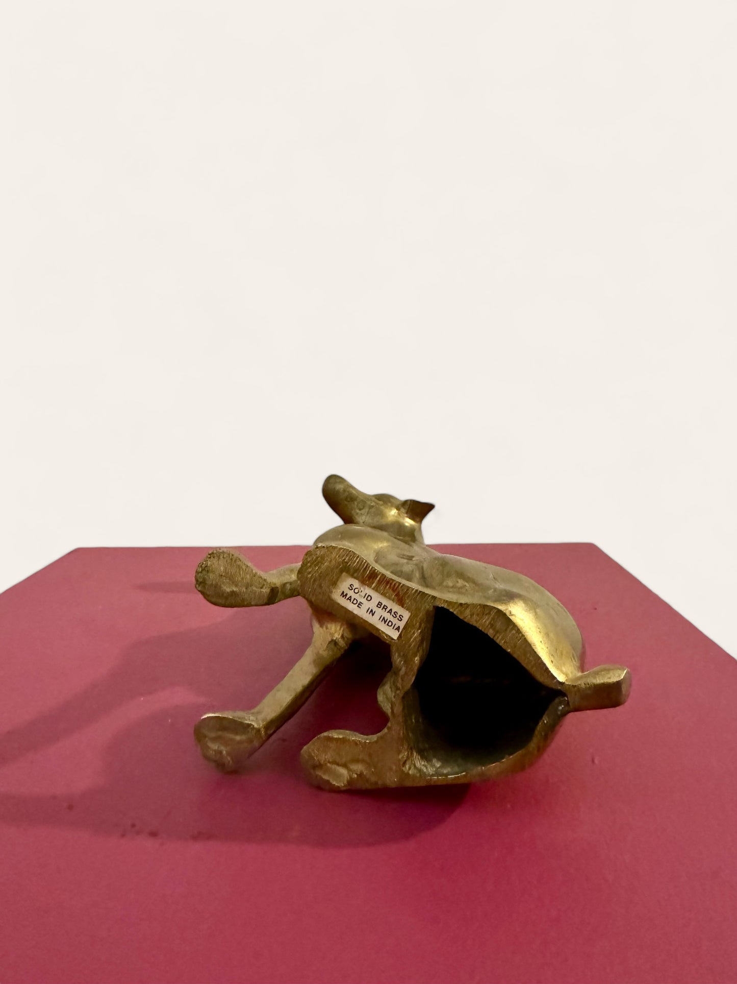 Vintage Brass Dog Figurine Made in India