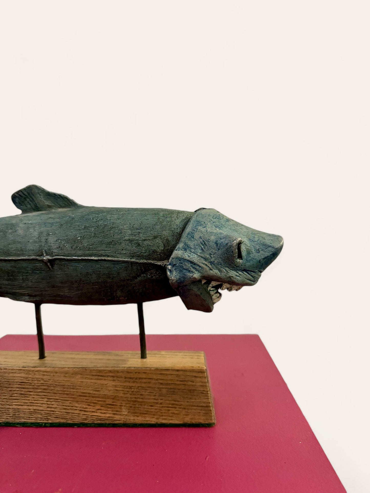 Vintage 1994 Stephen Maxon "Shark" Metal Sculpture Pop Art