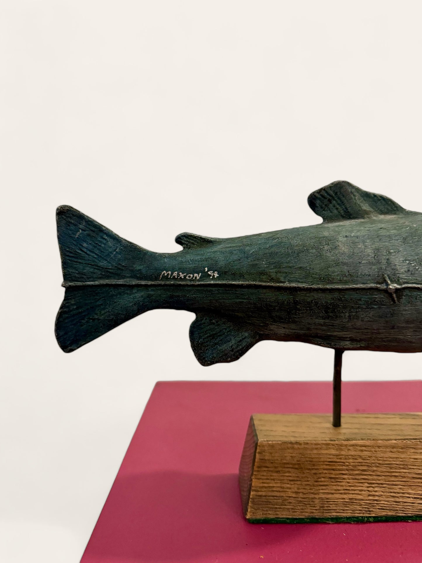 Vintage 1994 Stephen Maxon "Shark" Metal Sculpture Pop Art