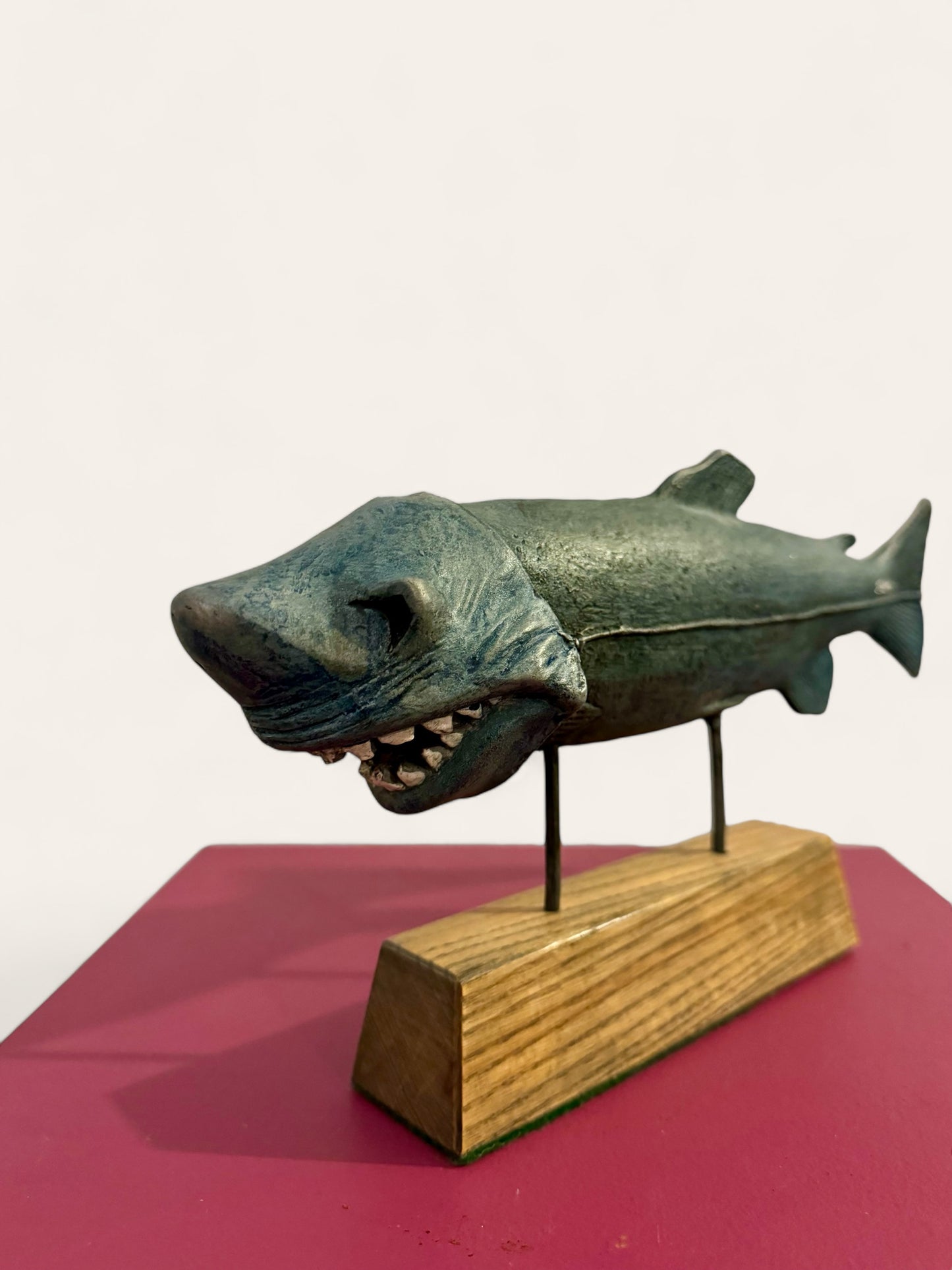 Vintage 1994 Stephen Maxon "Shark" Metal Sculpture Pop Art