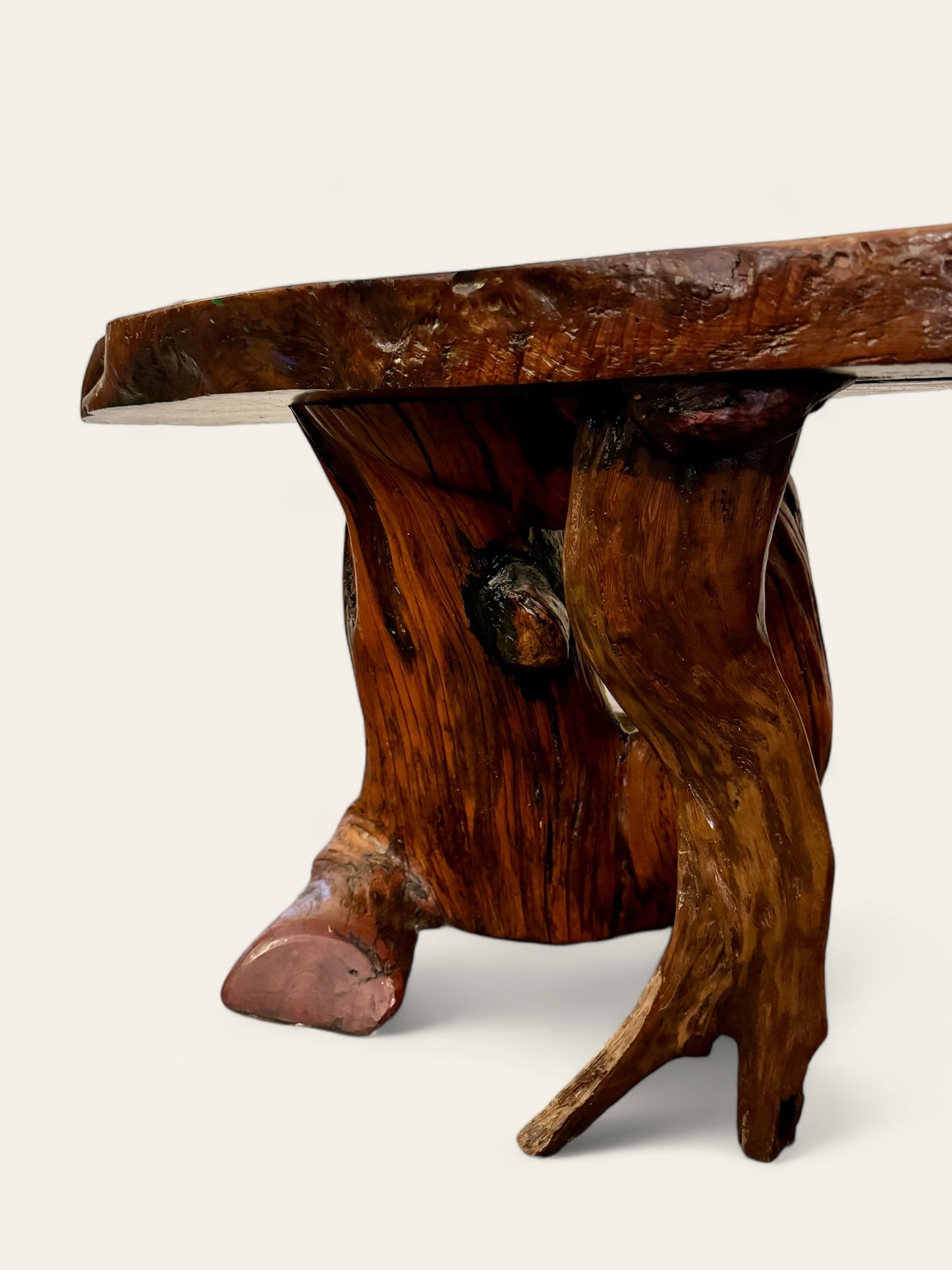 Vintage Live Edge Coffee or Side Table