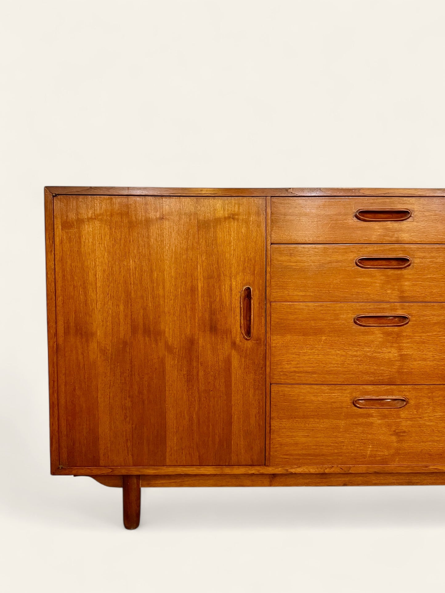 Vintage 1960s Danish MCM Teak Sideboard, Dresser, or Credenza
