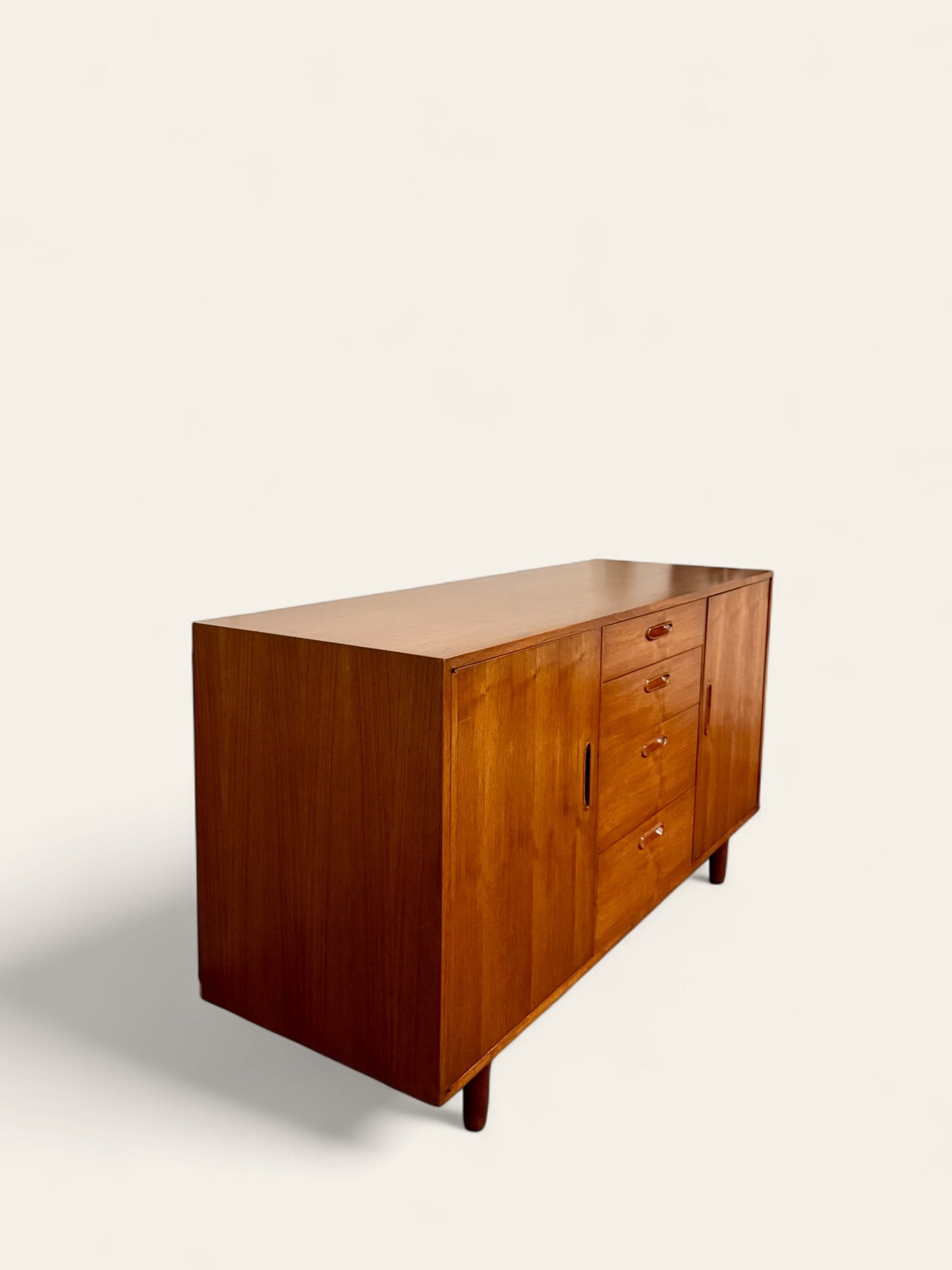 Vintage 1960s Danish MCM Teak Sideboard, Dresser, or Credenza
