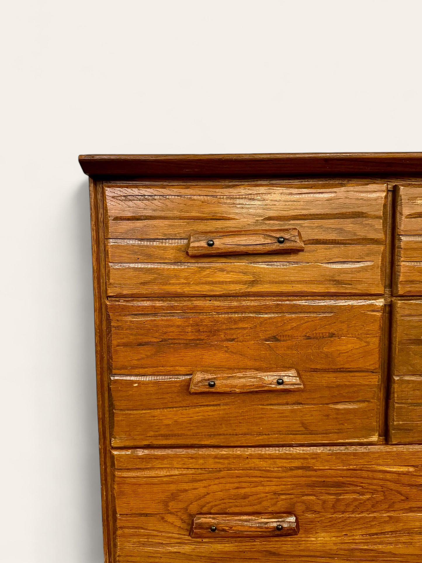 Pair of 1960s Vintage A. Brandt Ranch Oak Four-Drawer Dressers from Original Owner