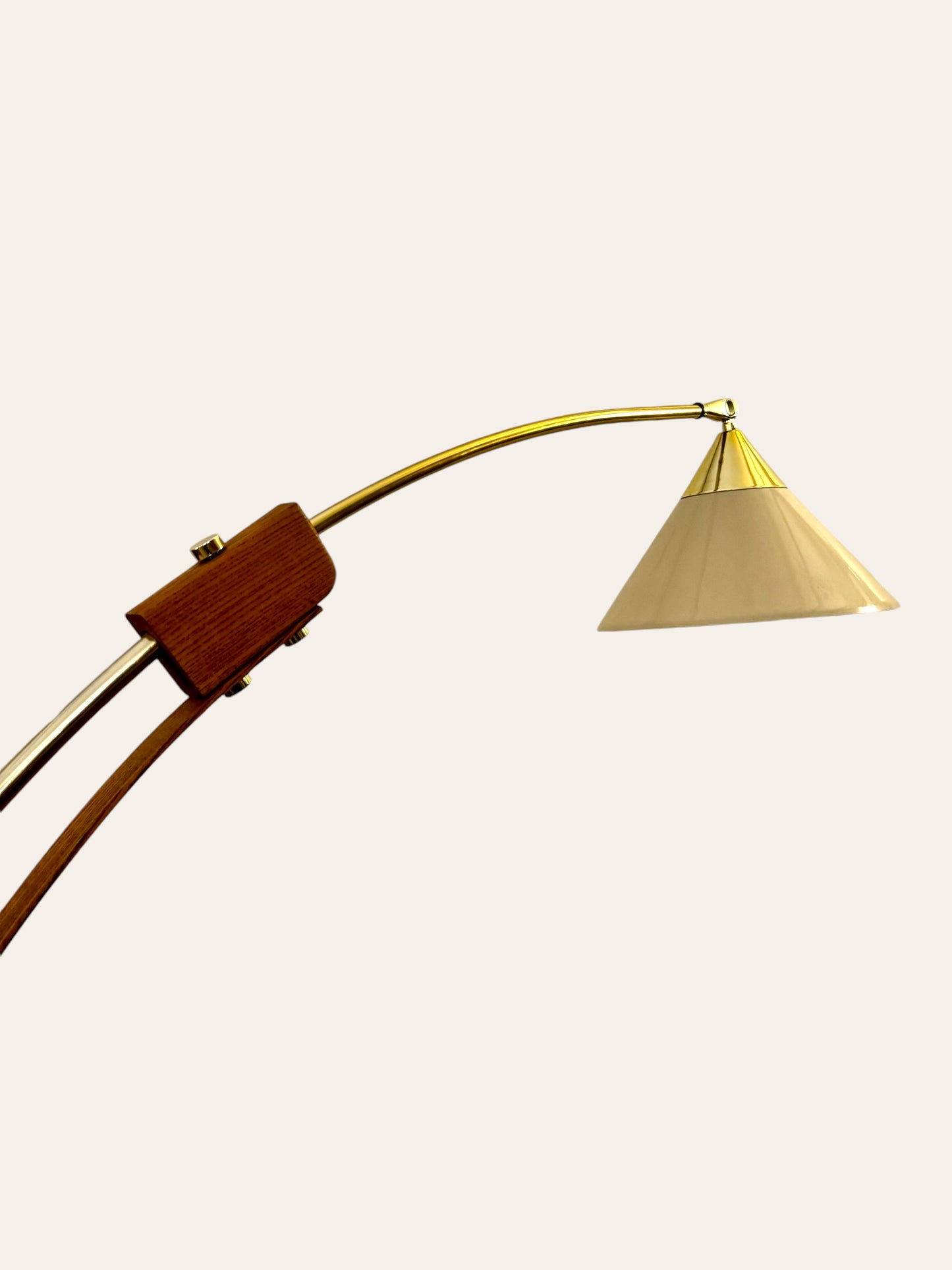 Vintage 1970s MCM Nova of California by Peter Morelli Floor Lamp with Lucite Shade - RARE!