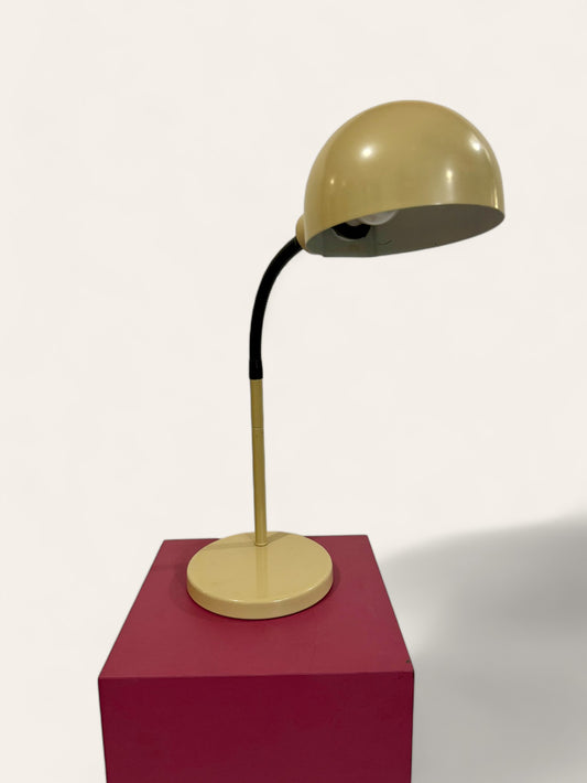 Vintage Beige Space Age Goosneck Desk Lamp