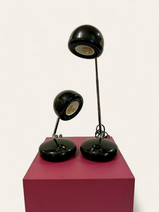 Pair of Vintage Tensor Adjustable Telescoping Eyeball Lamps