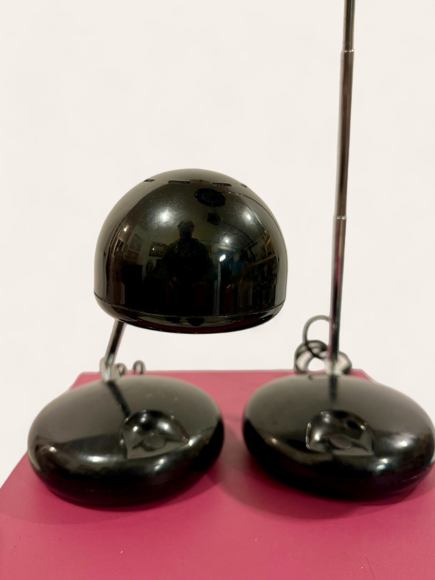 Pair of Vintage Tensor Adjustable Telescoping Eyeball Lamps