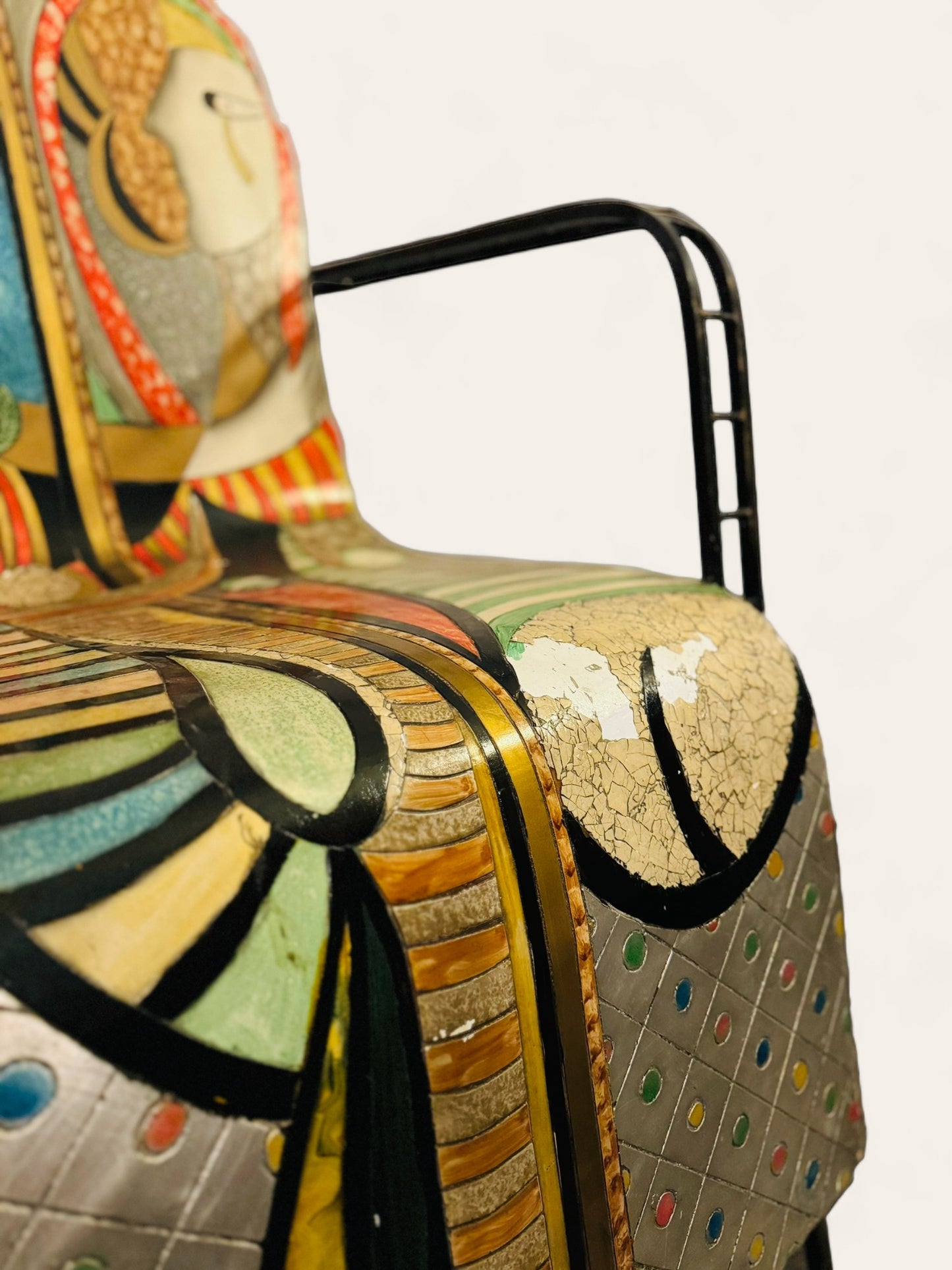 Rare Vintage Sculptural 1970s Picasso Style Chair