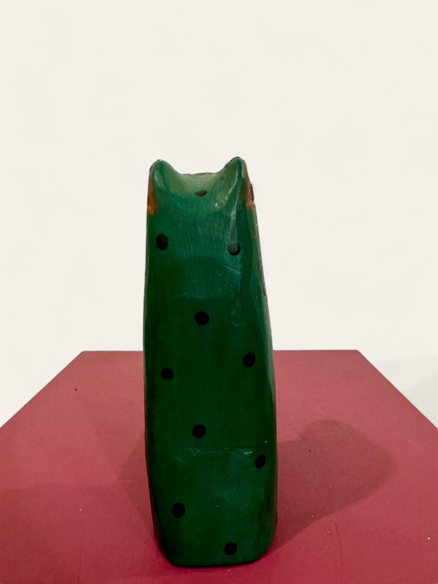 Vintage Handmade and Hand Painted Folk Art Frog with Articulated Legs