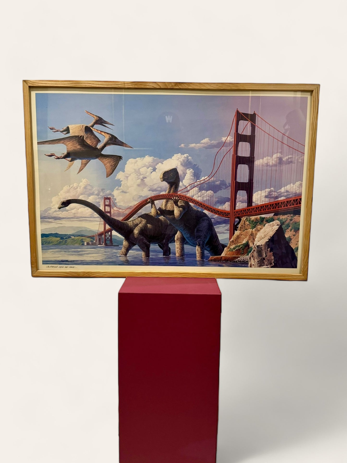 Rare Vintage 1993 Paul Kratter "California Here We Come" Lithograph