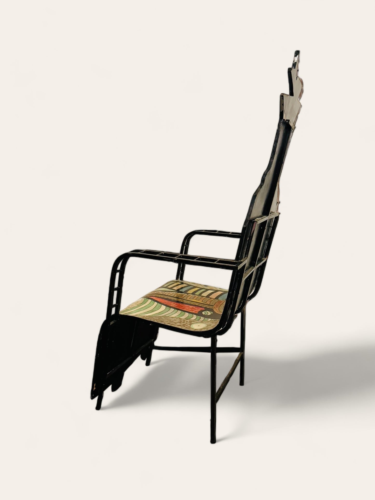 Rare Vintage Sculptural 1970s Picasso Style Chair