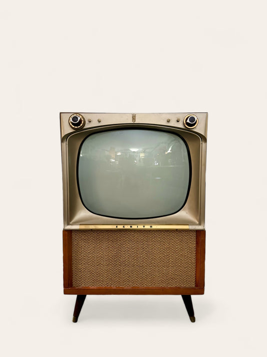 1956 Vintage Atomic MCM Zenith Television Set