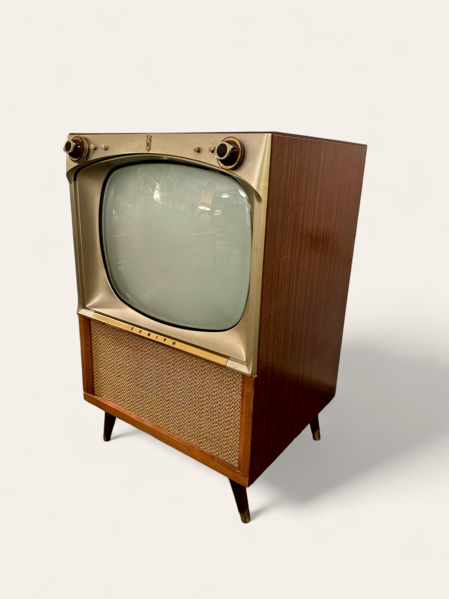 1956 Vintage Atomic MCM Zenith Television Set