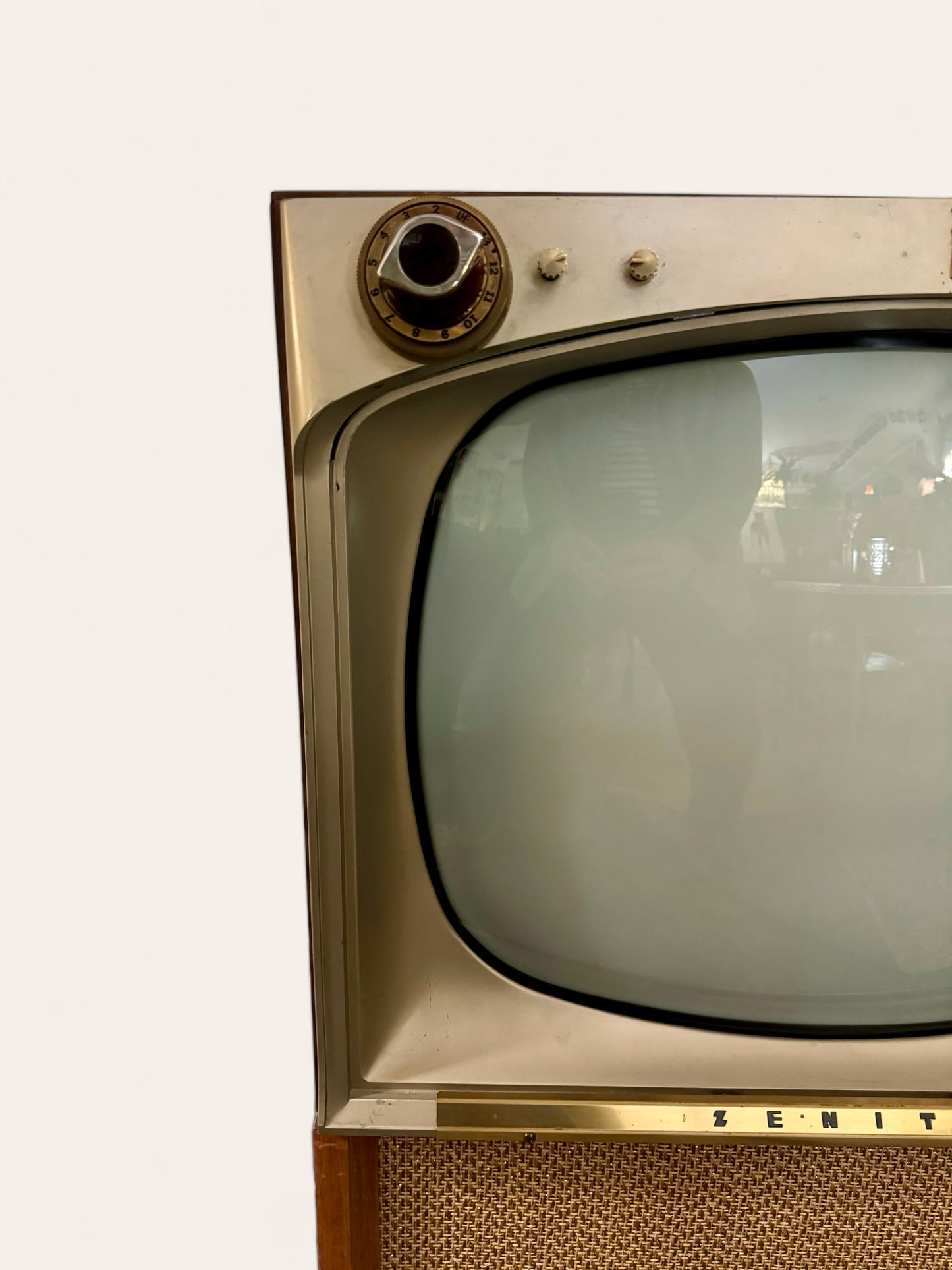 1956 Vintage Atomic MCM Zenith Television Set