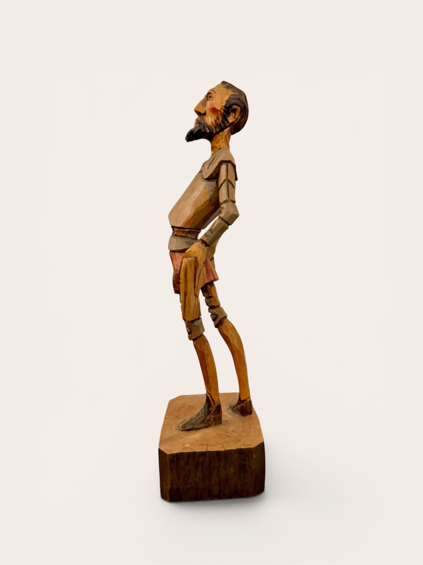 Vintage Hand-Carved Don Quixote Figure