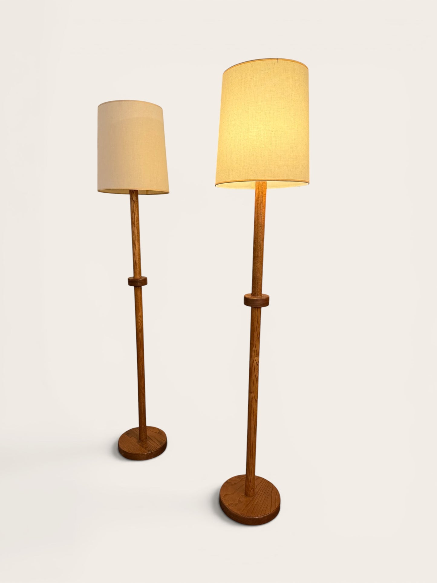 Pair of Vintage Mid-Century Modern Floor Lamps | Danish Modern Style | c. 1960s/70s