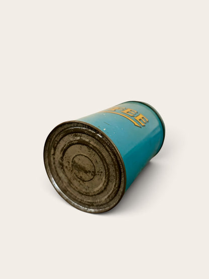 Vintage Turquoise Coffee Canister