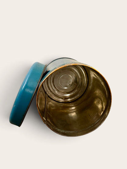 Vintage Turquoise Coffee Canister