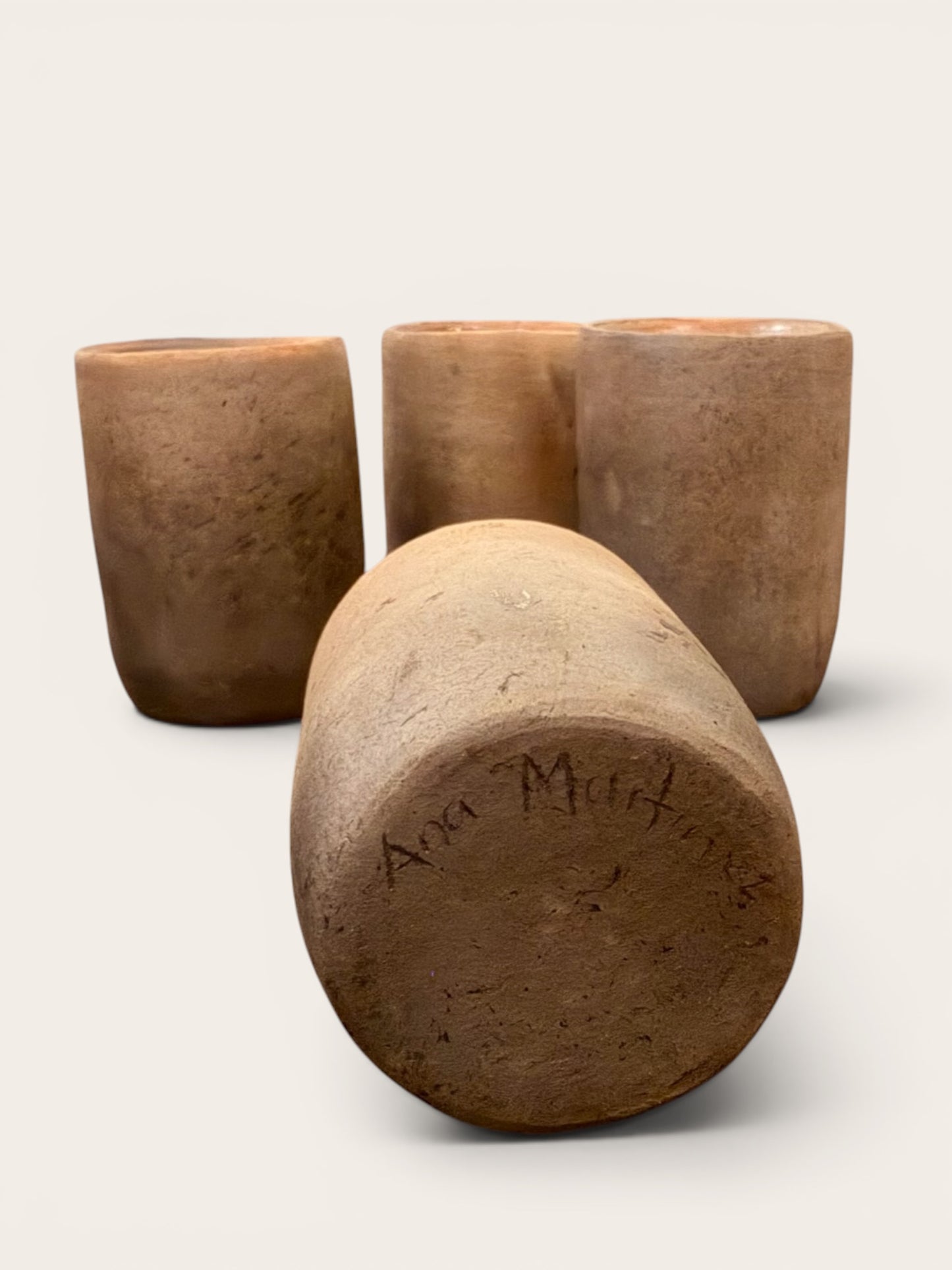 Set of Four Ana Beatriz Martinez Stoneware Cups
