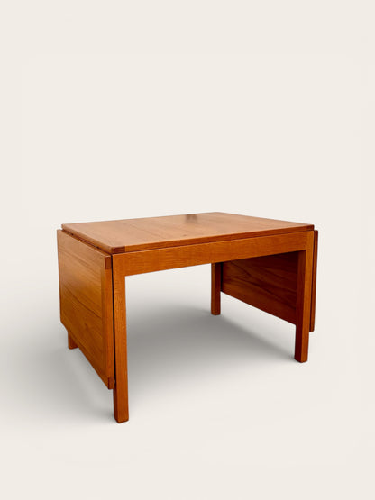 Vintage 1960s MCM Børge Mogensen Teak Drop-leaf Coffee Table for Fredericia Stolefabrik