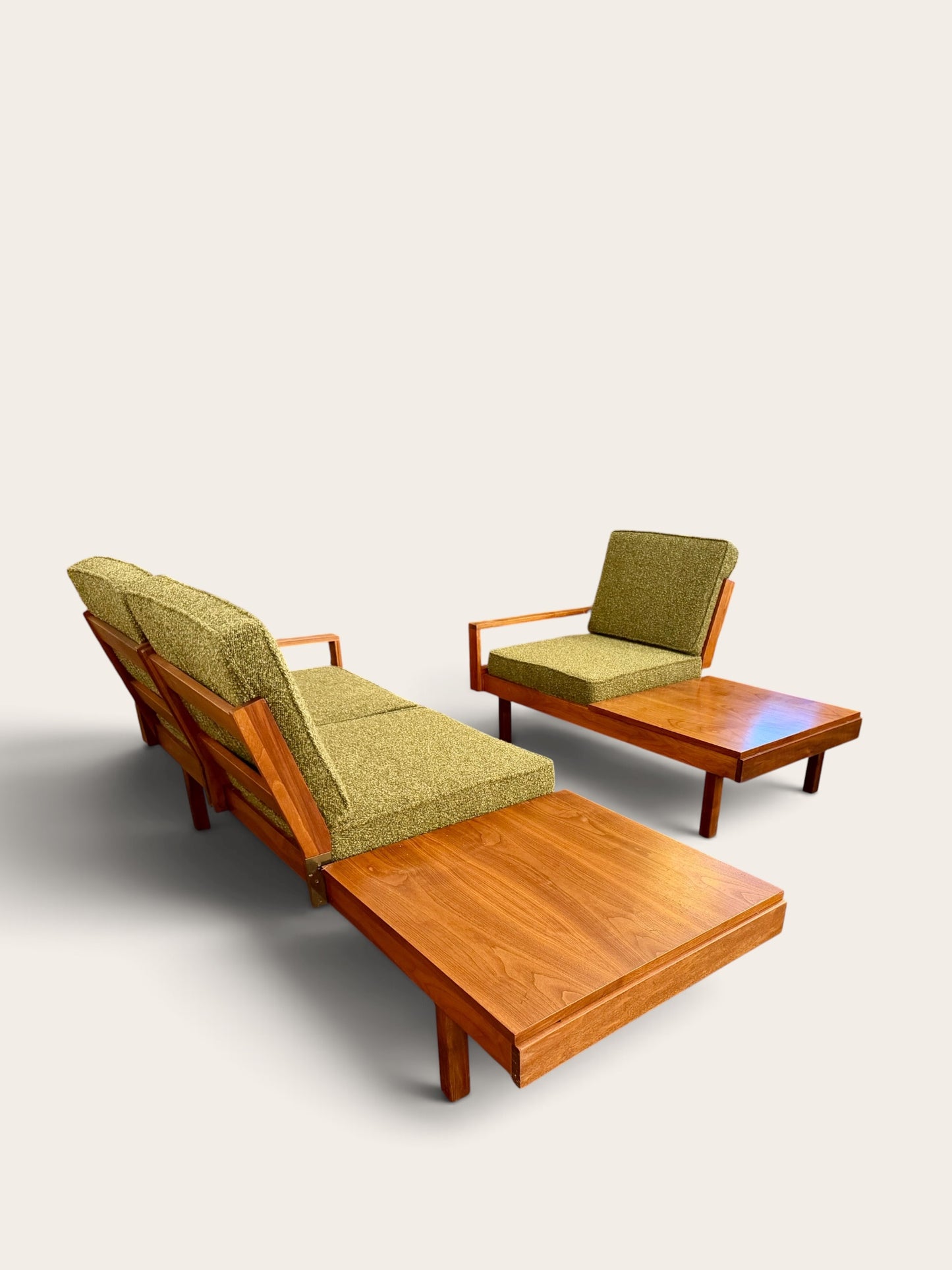 Rare Vintage 1960s MCM Martin Borenstein for Brown Saltman Modular Platform Sofa