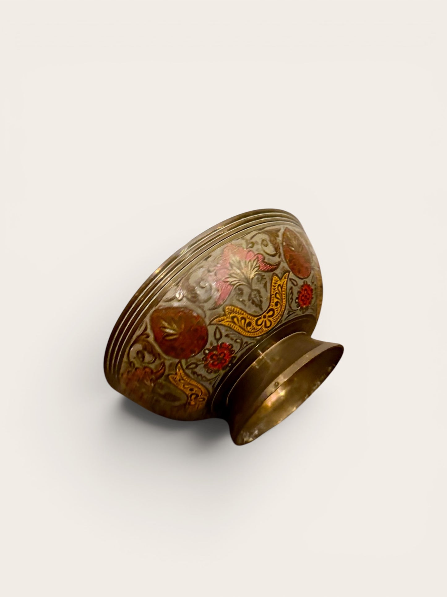 Vintage Cloisonné Footed Bowl