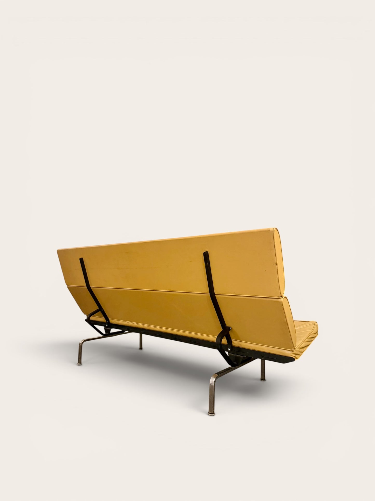 Early Vintage MCM Charles & Ray Eames for Herman Miller “Sofa Compact” daybed sofa, circa 1950s