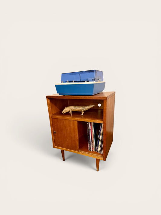 Vintage MCM Record Cabinet with Ample Storage