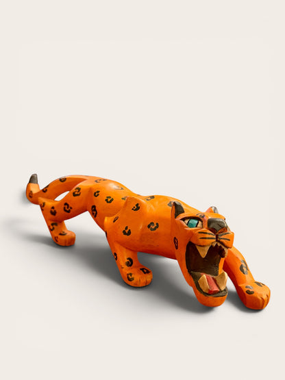 Hand-Carved Folk Art Jaguar