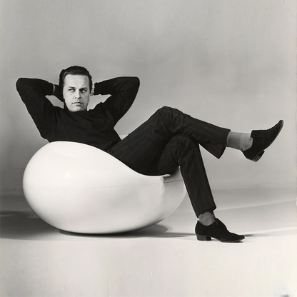 Vintage 1960s All Original Eero Aarnio Pastil Easy Chair by Asko