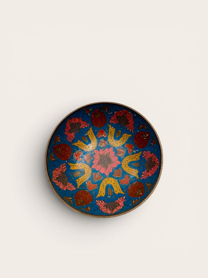 Vintage Cloisonné Footed Bowl