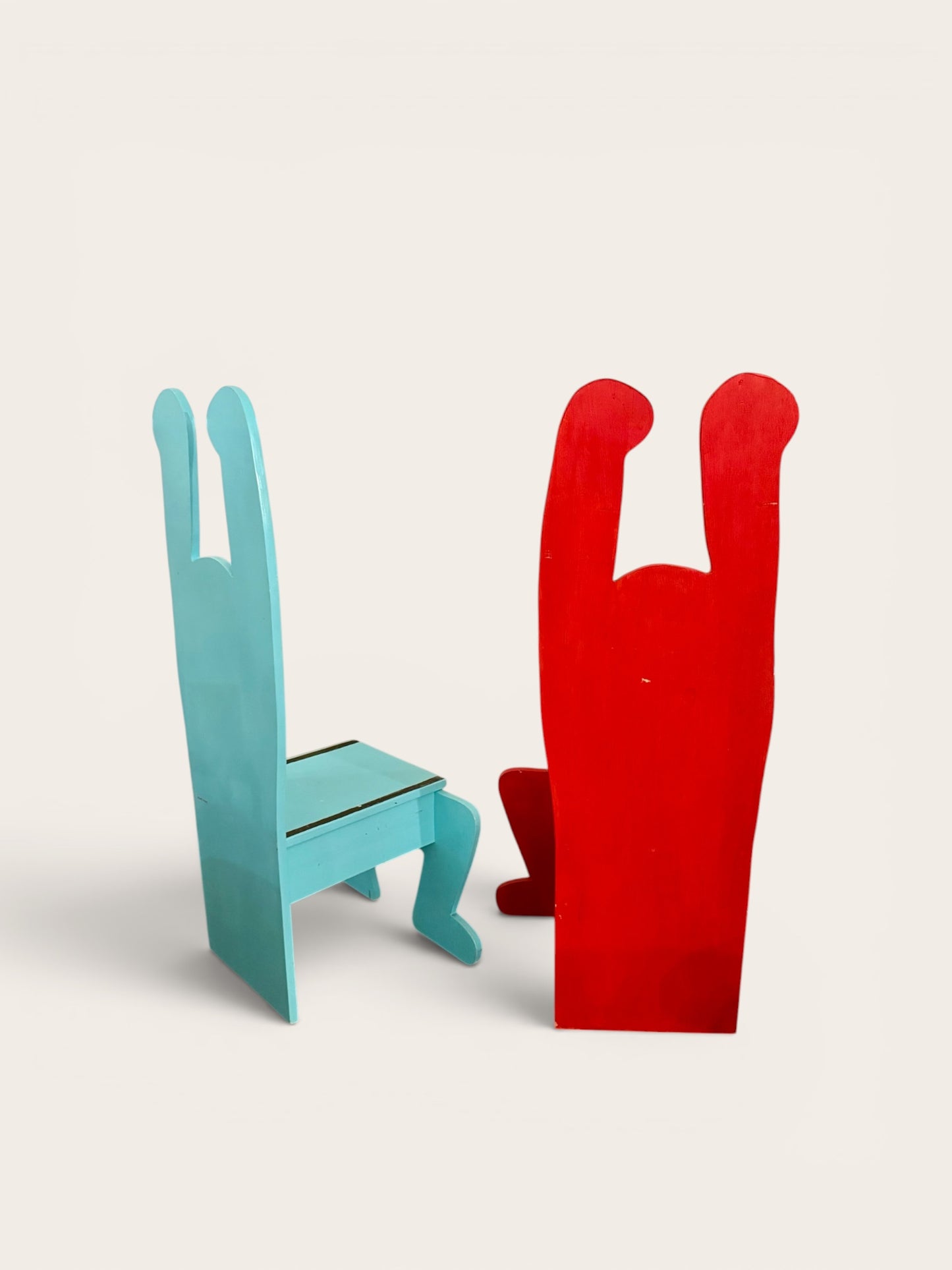 Vintage Pop Culture Keith Haring Inspired Chairs
