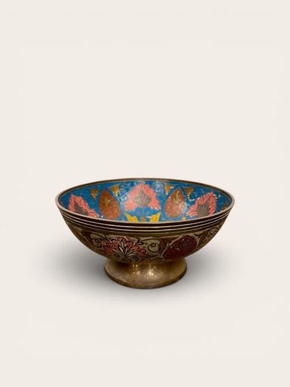 Vintage Cloisonné Footed Bowl