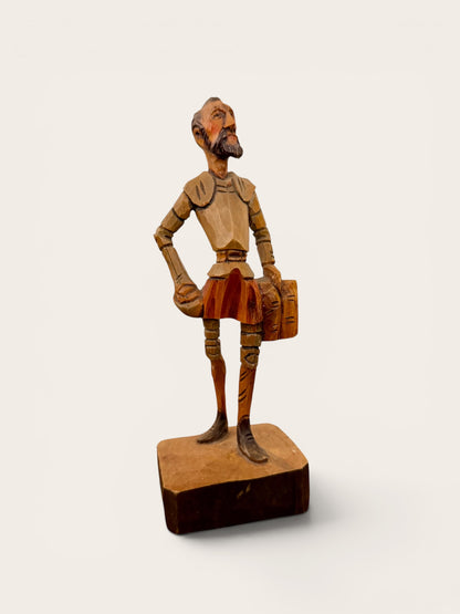 Vintage Hand-Carved Don Quixote Figure