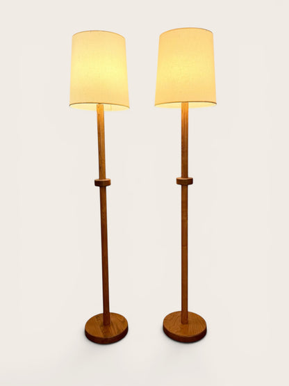 Pair of Vintage Mid-Century Modern Floor Lamps | Danish Modern Style | c. 1960s/70s