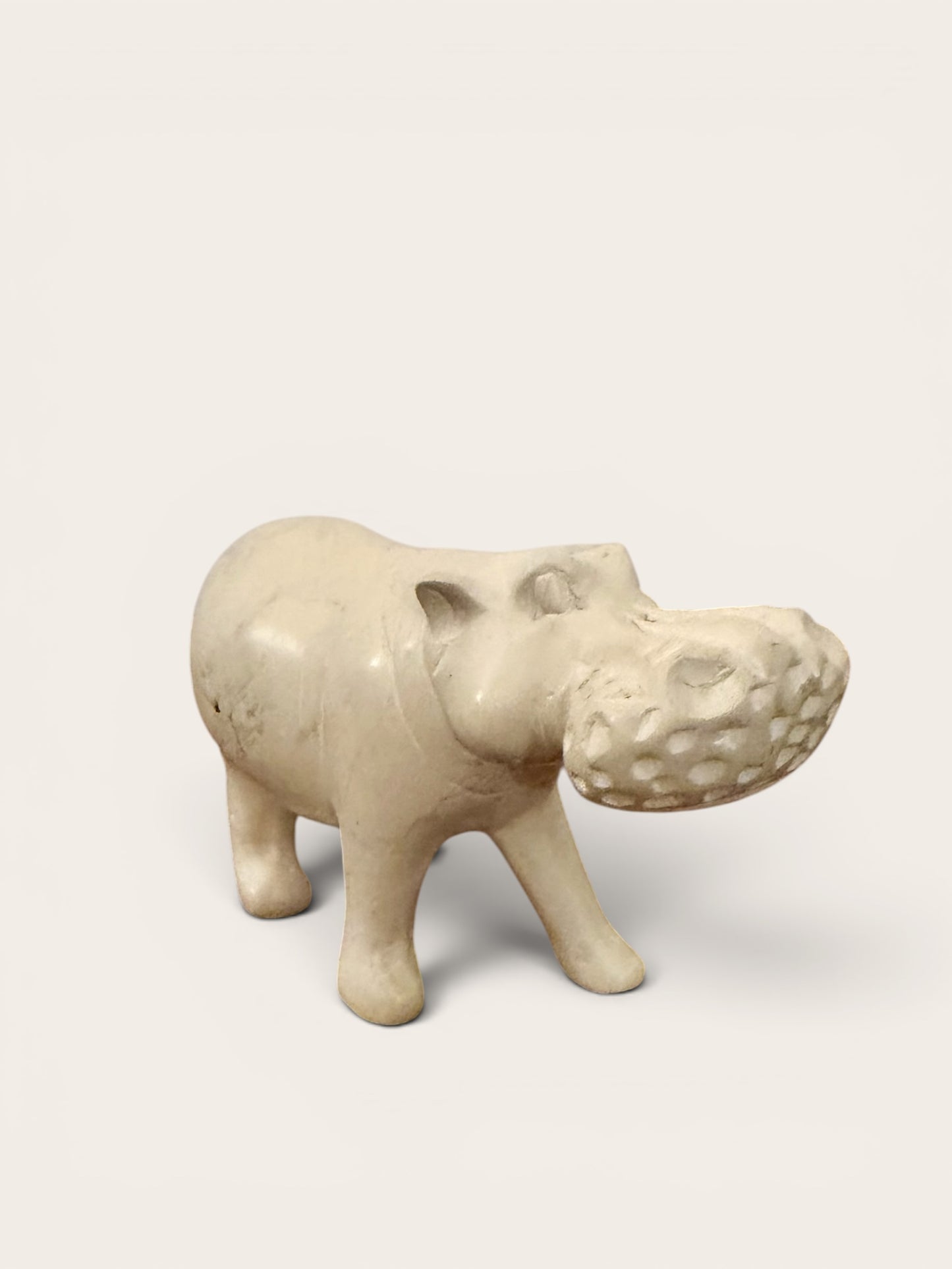 House Hippo Stone Sculpture
