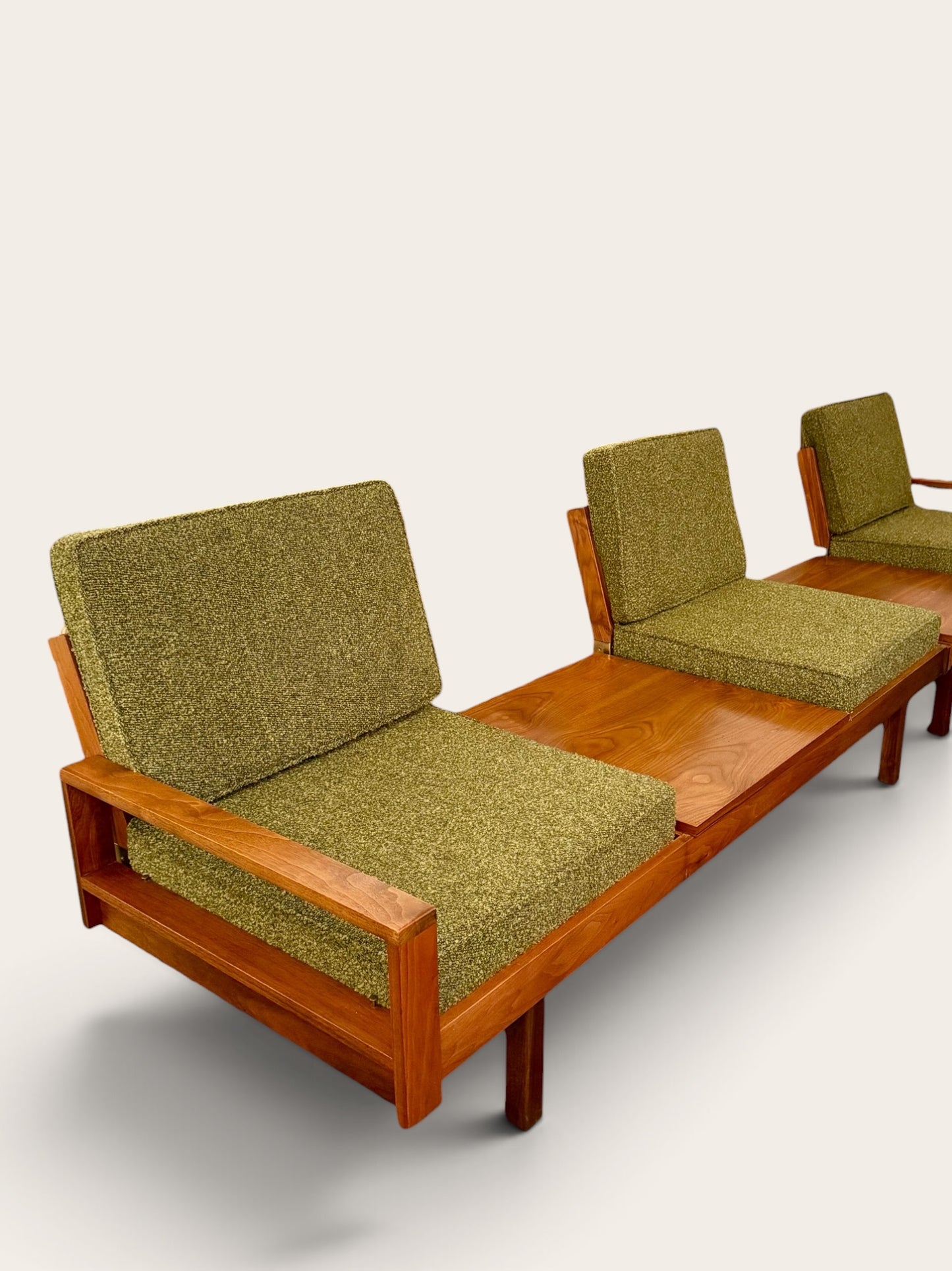 Rare Vintage 1960s MCM Martin Borenstein for Brown Saltman Modular Platform Sofa