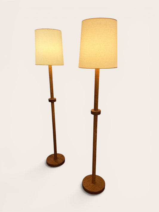 Pair of Vintage Mid-Century Modern Floor Lamps | Danish Modern Style | c. 1960s/70s