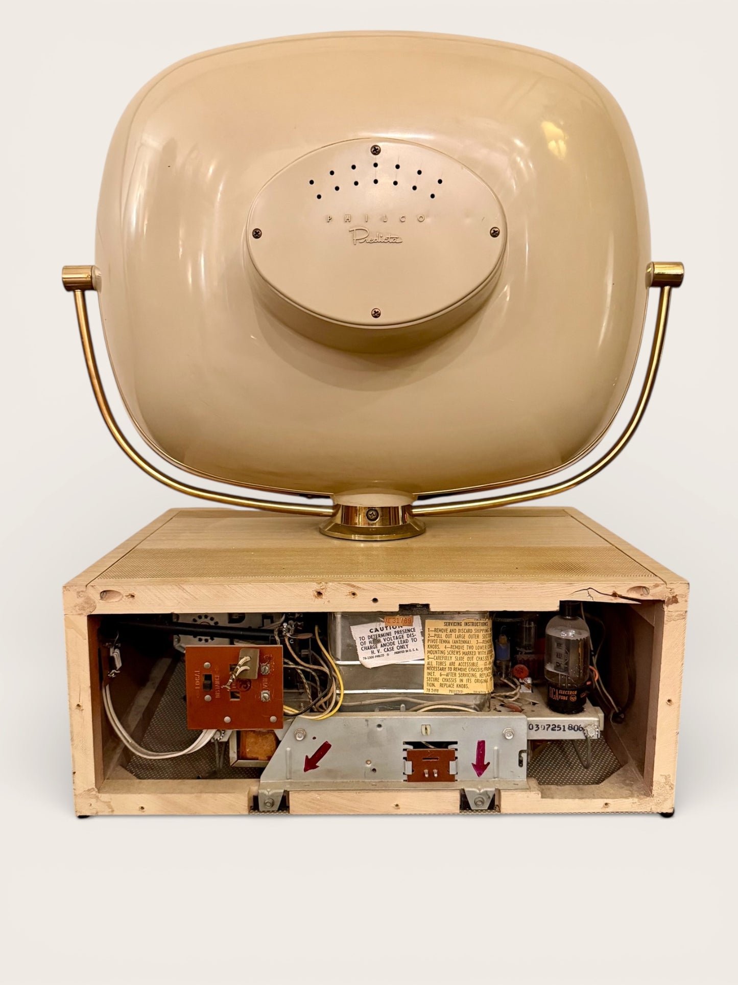 Iconic Vintage MCM Atomic Space-Aged Philco Predicta Debutante Television