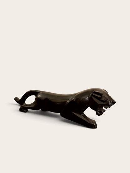 Vintage Carved Stone Panther